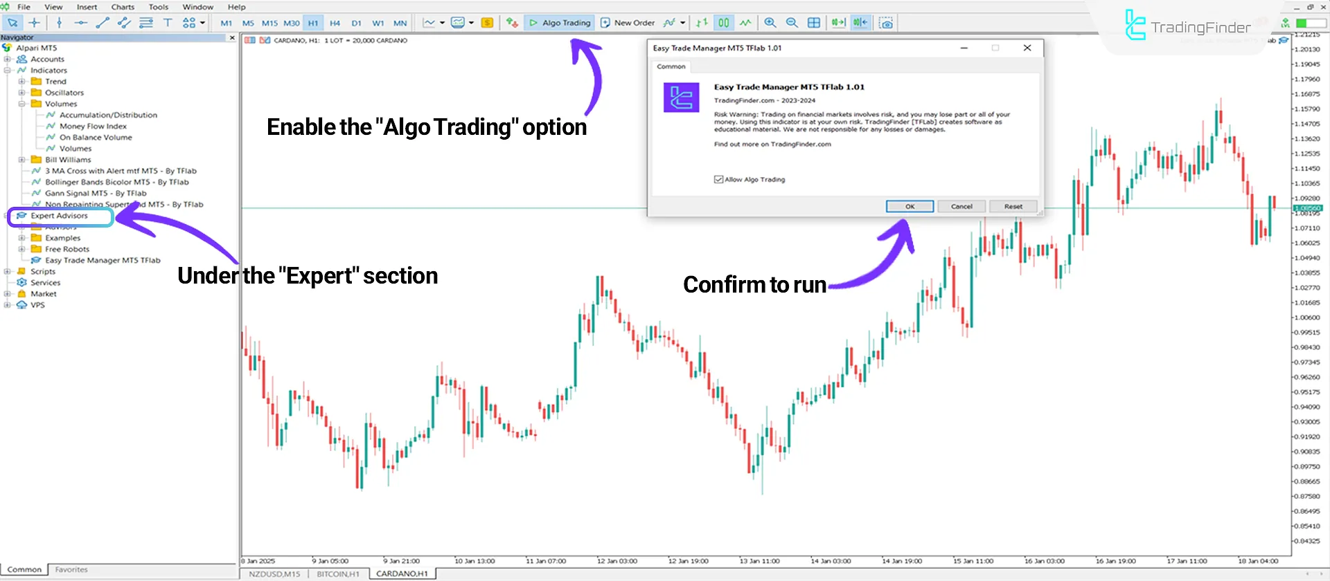 Running the trading robot